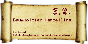 Baumholczer Marcellina névjegykártya
